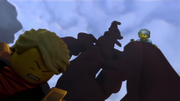 Garmadon helping his son focus on balance.