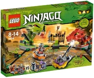 Kai and Rattla in 9456 Spinner Battle Arena