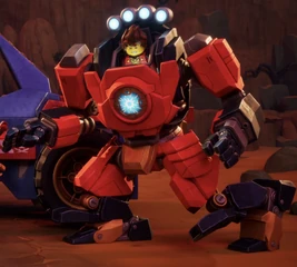 Kai in Wyldfyre's mech