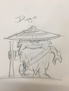 Early concept art of Krag ("Dirge") by Tommy Andreasen