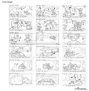 Storyboard for Pure Imagination Studios' alternate Day of the Departed (the Chinese version)