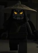 Kabuki mask outfit (straw hat)