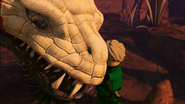 Lloyd hugs the Ultra Dragon goodbye.