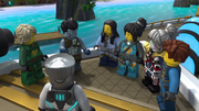 With the ninja, Maya and Benthomaar