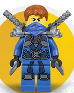 The exclusive Stone Armor Jay minifigure