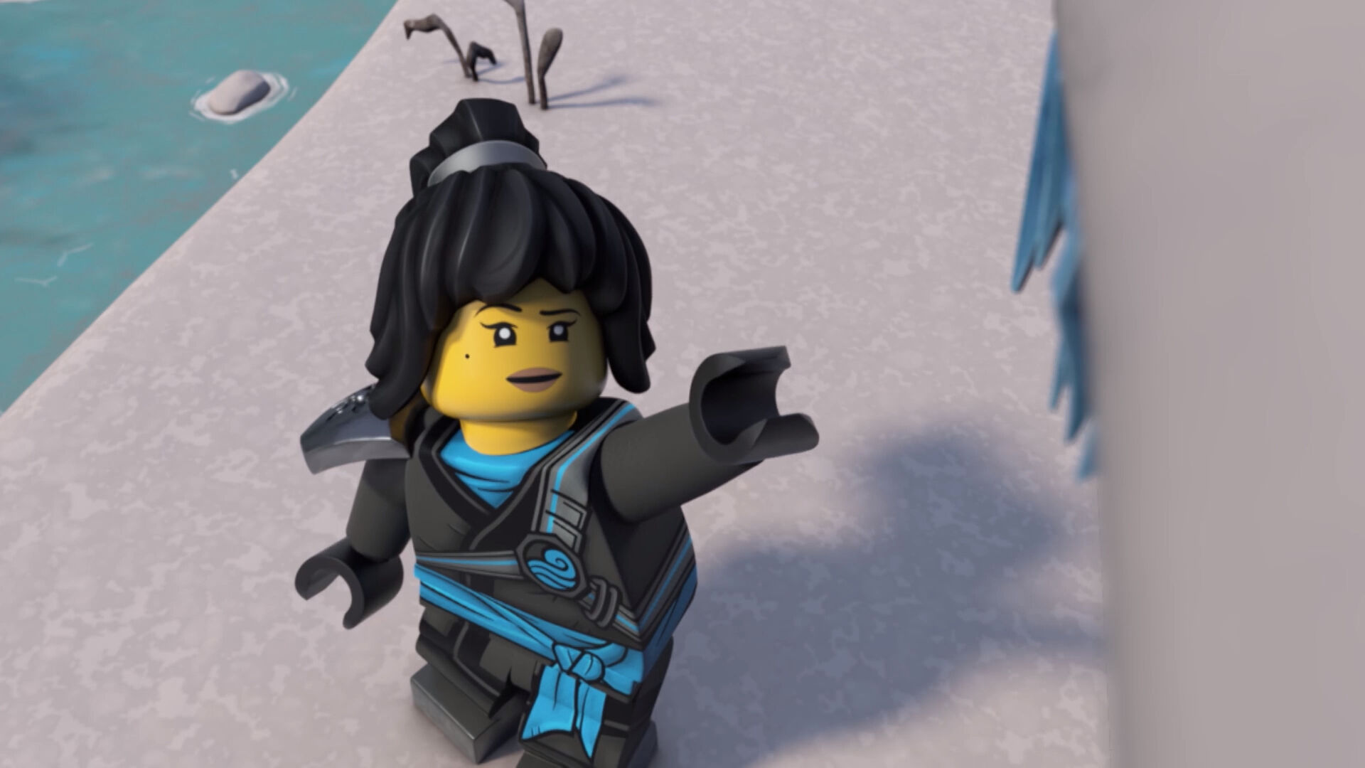 Lego ninjago kai, water ninja nya, wu, - AI Photo Generator - starryai