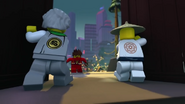 Garmadon's legs are grey.