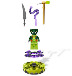 LEGO Ninjago Bague avec des serpents 9569 spitta-Ninja snake Head-Neuf/New 