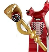 Fangdam's minifigure carrying the Fangpyre Staff