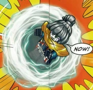 "Prototype of a techy Spinjitzu" in an issue of the Ninjago Magazine