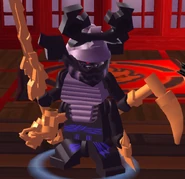 Lord Garmadon (Overlord) with the Scythe of Quakes in LEGO Ninjago: Shadow of Ronin