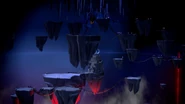 The ground in front of Garmadon's Dark Fortress is clear of skeletons