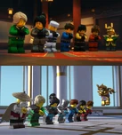The ninja's lineup in this episode, and in ""