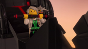 Wu holding Garmadon hostage.