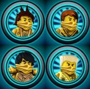 Digiverse ninja icons in LEGO Ninjago: Nindroids