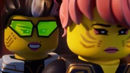 Dr. LaRow taunts Sora.
