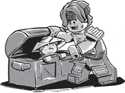 Garmadon rescuing Puppet Wu from the trunk