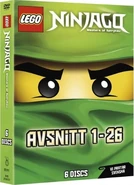 DVD containing Season 1: Rise of the Snakes and Season 2: Legacy of the Green Ninja