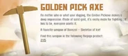 Golden Pick Axe
