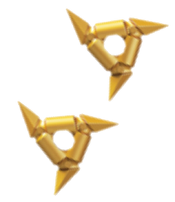  Lego Ninjago Shurikens of Ice Accessories for Kids, Plastic  Cartoon Inspired Toy Replica Weapons, 6 Inch Length Each Gold : Toys & Games