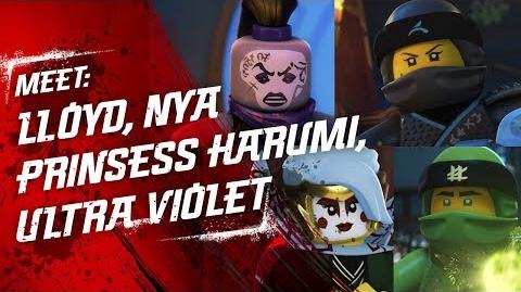 Meet Lloyd, Princess Harumi, Nya and Ultra Violet - LEGO NINJAGO - Character Video