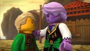 Garmadon turned into Anacondrai.