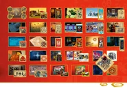 Various references to the franchise featured in the set