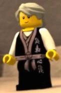 Purified Garmadon (purplish-gray, white sleeves)