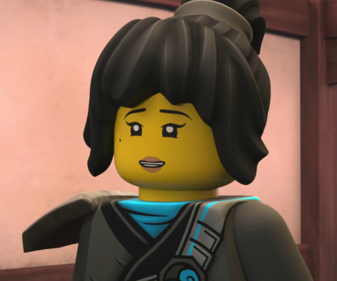 NEW Lego Minifig Short Female BLACK HAIR Ninja Nya Minifigure Page Head Gear 