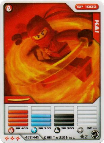 Card ☆2 - Kai | Ninjago Wiki | Fandom