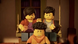 Arin with his parent