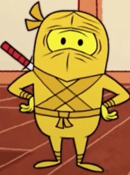 Cartoony Golden Ninja