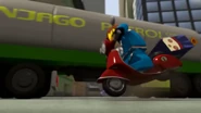 Jay's helmet disappears