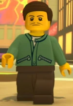 Sand green jacket man