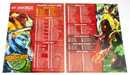 Card checklist on inner covers
