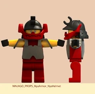 Nya wearing her Samurai X armor