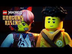 First look at completed LEGO Ninjago Dragons Rising poster, new