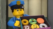 Jimmy with donuts