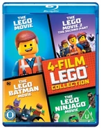 "4 Film LEGO Collection" Blu-Ray bundle containing The LEGO Ninjago Movie, The LEGO Movie, The LEGO Movie 2, and The LEGO Batman Movie