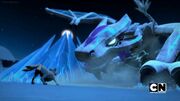 Akita facing Boreal.