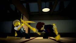 Lego ninjago battle between brothers hot sale