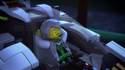 Garmadon falls asleep in Proto Sam-X.