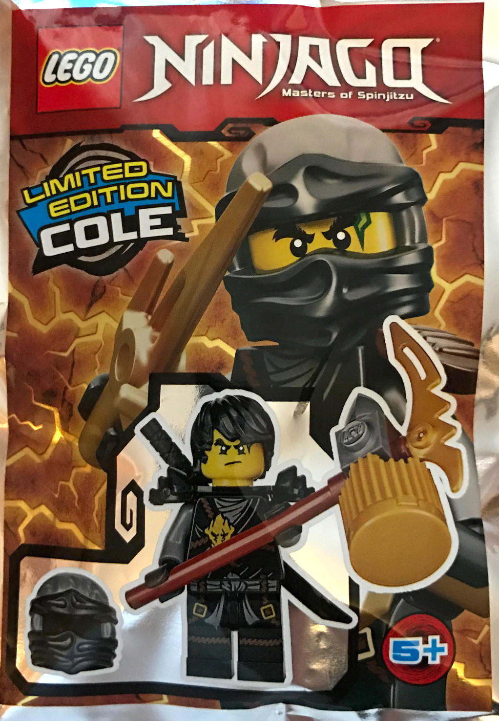 New Ninjago LEGO Cole Earth Ninja Hands of Time Minifigure 70623 89172