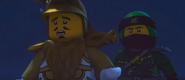 Lloyd and Wu face off Lord Garmadon