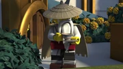 Wu drinking his tea in the 