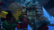 Lloyd captured by the Blizzard Samurai.
