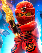 In LEGO Dimensions with Kai