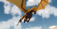 The Golden Dragon, in the post-Sons of Garmadon animation style.