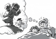 Wu having nightmares about Garmadon