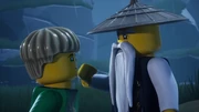 Wu talking to his nephew during the training